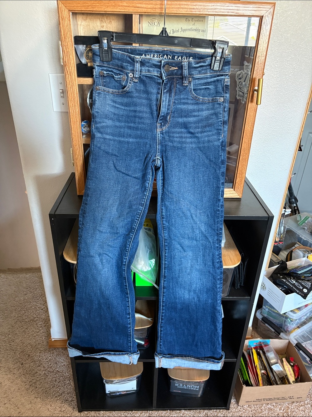 American Eagle Outfitters Dark Blue Flare Jeans